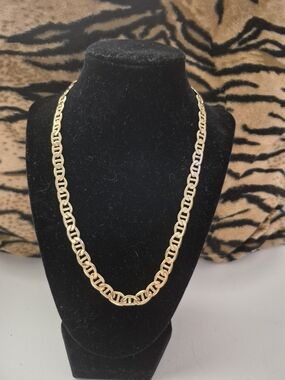 Gold Link Chain Necklace Unisex - Elegant Classic Design